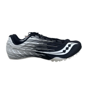 Saucony Men’s 12.5 Spitfire 5 Running Track Spikes Shoes S29055-6 Black White